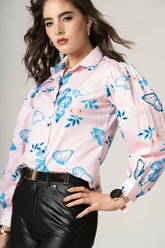 Blush Breeze Butterfly Shirt